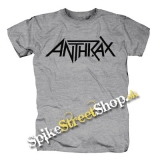 ANTHRAX - Logo - sivé detské tričko