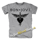 BON JOVI - Heart - sivé detské tričko