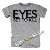 EYES SET TO KILL - Logo - sivé detské tričko