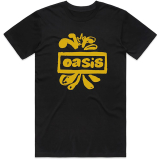 OASIS - Drawn Logo - čierne pánske tričko