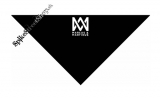 MARCUS & MARTINUS - Logo - čierna bavlnená šatka na tvár