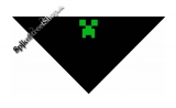 MINECRAFT - Green Creeper - čierna bavlnená šatka na tvár