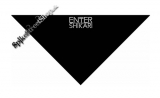 ENTER SHIKARI - Logo - čierna bavlnená šatka na tvár
