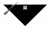 MARMOZETS - Smashed Logo - čierna bavlnená šatka na tvár