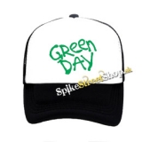 GREEN DAY - Green Logo 2020 - čiernobiela sieťkovaná šiltovka model "Trucker"