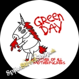 GREEN DAY - Unicorn White Background  - okrúhla podložka pod pohár