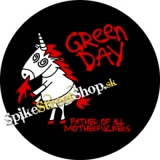 GREEN DAY - Unicorn Black Background  - okrúhla podložka pod pohár