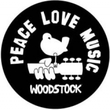 WOODSTOCK - Peace Love Music - odznak