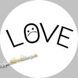 LIL PEEP - Love Tattoo White Background - odznak