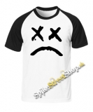 LIL PEEP - Sad Face - dvojfarebné pánske tričko