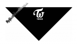 TWICE - Logo - čierna bavlnená šatka na tvár