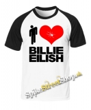 I LOVE BILLIE EILISH - dvojfarebné pánske tričko