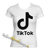 TIK TOK - Logo - biele dámske tričko