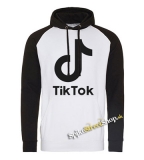 TIK TOK - Logo - čiernobiela pánska mikina