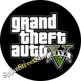 GTA - GRAND THEFT AUTO - Five Logo Black - odznak