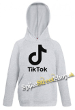 TIK TOK - Logo - sivá detská mikina