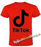 TIK TOK - Logo - červené detské tričko