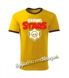 BRAWL STARS - Logo - žlté pánske tričko CONTRAST DUO-COLOUR