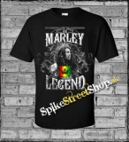 BOB MARLEY - Rebel Music Legend - čierne pánske tričko