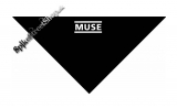 MUSE - Logo - čierna bavlnená šatka na tvár