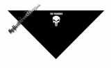 PUNISHER - Logo and Skull - čierna bavlnená šatka na tvár