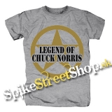 CHUCK NORRIS - Legend - sivé detské tričko