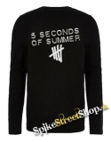 5 SECONDS OF SUMMER - Logo - čierne detské tričko s dlhými rukávmi