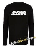 ABANDON ALL SHIPS - Logo - čierne detské tričko s dlhými rukávmi
