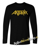 ANTHRAX - Logo - čierne detské tričko s dlhými rukávmi