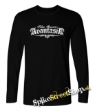 AVANTASIA - Logo - čierne detské tričko s dlhými rukávmi