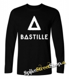 BASTILLE - Logo - čierne detské tričko s dlhými rukávmi