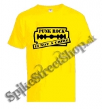PUNKROCK IS NOT A CRIME - žlté pánske tričko