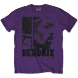 JIMI HENDRIX - Let Me Die - fialové pánske tričko