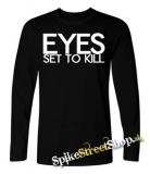 EYES SET TO KILL - Logo - čierne detské tričko s dlhými rukávmi