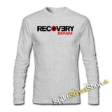 EMINEM - Recovery - šedé detské tričko s dlhými rukávmi