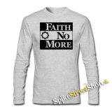 FAITH NO MORE - Logo - šedé detské tričko s dlhými rukávmi