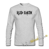 ICED EARTH - Logo - šedé detské tričko s dlhými rukávmi