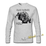 IRON MAIDEN - Number Of The Beast - šedé detské tričko s dlhými rukávmi