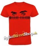 BILLIE EILISH - Eyes Logo - červené detské tričko