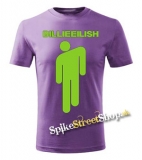 BILLIE EILISH - Logo & Stickman - fialové detské tričko