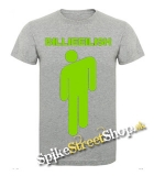 BILLIE EILISH - Green Logo Stickman - sivé detské tričko