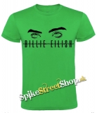 BILLIE EILISH - Eyes Logo - zelené detské tričko
