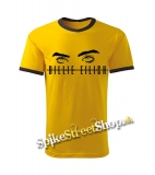 BILLIE EILISH - Eyes Logo - žlté chlapčenské tričko - CONTRAST BORDERS