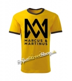 MARCUS & MARTINUS - Logo - žlté chlapčenské tričko - CONTRAST BORDERS