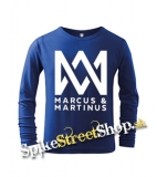 MARCUS & MARTINUS - Logo - modré detské tričko s dlhými rukávmi