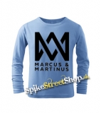 MARCUS & MARTINUS - Logo - svetlomodré detské tričko s dlhými rukávmi