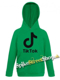 TIK TOK - Logo - zelená detská mikina