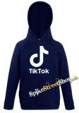 TIK TOK - Logo - tmavomodrá detská mikina