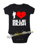 I LOVE BILLIE EILISH - čierne detské body