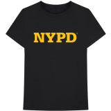 NEW YORK CITY - NYPD Text Logo - čierne pánske tričko